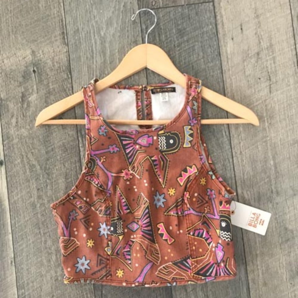 Billabong Tribal Print Tank NWT